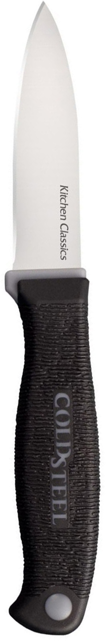 Нож кухонный Cold Steel Paring Knife, длина лезвия 5,8 см67742 Нож кухонный Cold Steel Paring Knife, длина лезвия 5,8 см67742Кухонный нож Cold Steel Paring Knife - незаменимый помощник на вашей кухне. Лезвие, изготовленное из стали, более стойкое к воздействию кислот, содержащихся в продуктах, более гигиенично и не подвержено коррозии. Кроме того, лезвие из стали сохраняет остроту дольше, чем другие ножи.Легкая, отлично сбалансированная и приятная на ощупь рукоятка, изготовлена из качественного пластика. Модель удобна в использовании. Общая длина ножа: 17,7 см.Толщина лезвия: 1,5 см.
