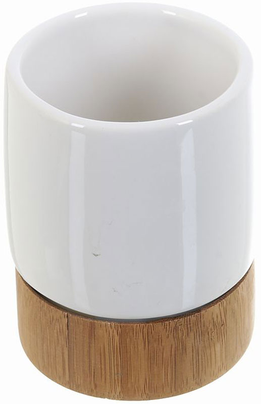 Стакан для ванной White Clean Nature, 200 мл98299571 Стакан для ванной White Clean Nature, 200 мл98299571Стакан для ванной White CLEAN Nature выполнен из сочетания экологически чистого бамбука, устойчивого к высокой влажности, и элегантной натуральной и изящной белой керамики. Изделие отлично сочетается с другими аксессуарами из коллекции Nature.