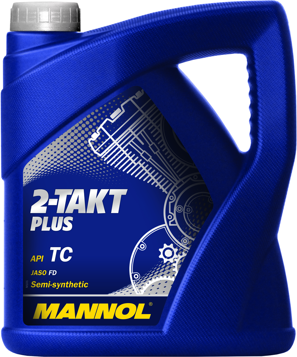 Моторное масло MANNOL 2-Takt Plus, API TC, 4 лG052167M4 Моторное масло MANNOL 2-Takt Plus, API TC, 4 лG052167M4Mannol 2-Takt Plus - высокоэффективное полусинтетическое масло, предназначенное для смазки двухтактных двигателей мотоциклов, мопедов и прочей мототехники с воздушным охлаждением. Пакет синтетических компонентов обеспечивает максимальную защиту от износа и задира стенок цилиндров при экстремальных нагрузках двигателя. Хорошо смешивается с топливом даже при низких температурах. Снижает дымообразование до минимума. Рекомендуемая дозировка при смешении - 1:50 (пользуйтесь рекомендациями производителей техники). Применимо для мотоспорта. Возможно использование для смазки двухтактных двигателей с водяным охлаждением.Допуски и соответствия JASO FD, ISO L-EGD, HUSQVARNA 242 Chainsaw Test
