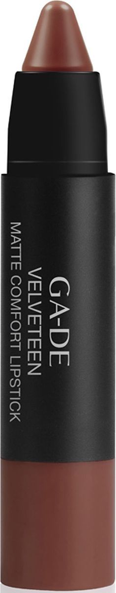 GA-DE Губная помада Velvetten Matte Comfort, тон №707, 2 г28032022 GA-DE Губная помада Velvetten Matte Comfort, тон №707, 2 г28032022Губная помада с матовым финишем, мягкая и комфортная, словно бархат. Одним движением придает губам интенсивный, глубокий цвет и выразительную форму. Благодаря содержанию ультратонких, высококонцентрированных пигментов и своей особой текстуре, помада MATTE COMFORT словно «вторая кожа» ложится на губы, не высыхает и сохраняет свою мягкость, даря ощущение идеального комфорта. Технология эластичных порошков сочетает в себе специальный комплекс восков и легких масел, которые способствуют ощущению гладкости и бархатистости. Формула обогащена растительным маслом дикого манго для эффективного увлажнения и защиты губ.