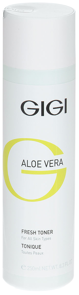 GIGI Тоник освежающий Aloe Vera, 250 млFS-00897 GIGI Тоник освежающий Aloe Vera, 250 млFS-00897Успокаивающий противовоспалительный лосьон для лица. Увлажняет и смягчает кожу, придает ощущение свежести. Снимает раздражение и напряжение кожи. Активные ингредиенты: алоэ вера, экстракт водорослей, экстракт полыни пустынной, масло мирры.