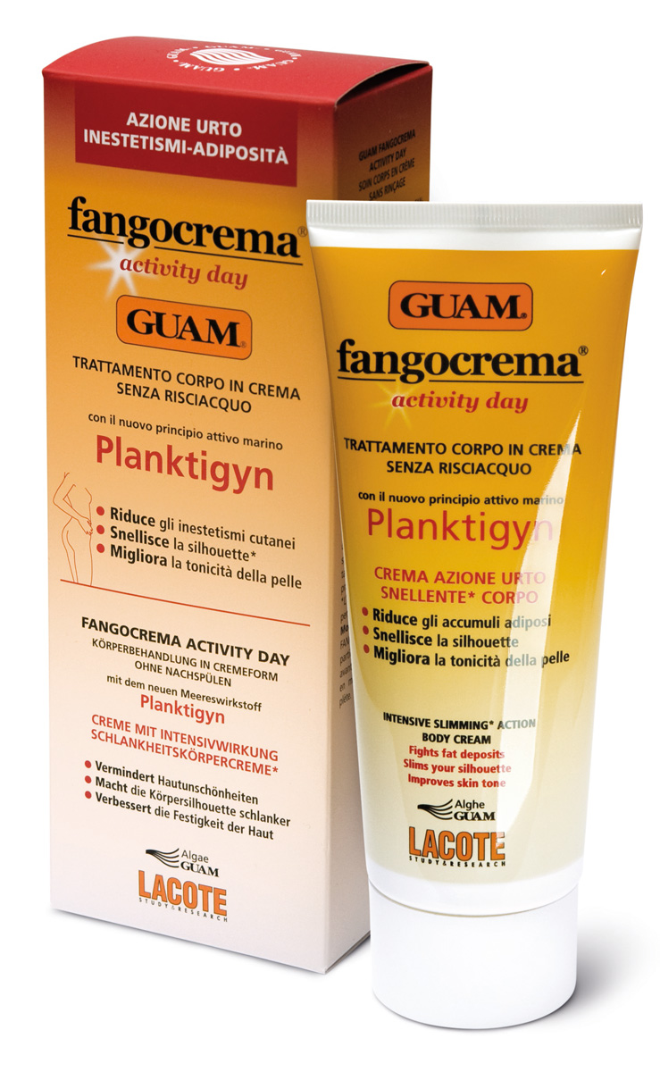 Guam Крем дневной активный Planktigyn на основе грязи Fangocrema, 200 мл.2793 Guam Крем дневной активный Planktigyn на основе грязи Fangocrema, 200 мл.2793Несмываемый крем для ухода за телом. При постоянном использовании способствует похудению, уменьшает дефекты кожи в зонах, где есть жировые отложения и повышает упругость, воссанавливает тонус и сияние. Наибольшие результаты получаются ,если продукт применять перед физическими нагрузками