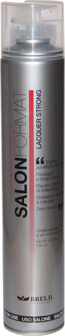 Brelil Salon Format Fixing Spray Strong Лак сильной фиксации 500 млMP59.4D Brelil Salon Format Fixing Spray Strong Лак сильной фиксации 500 млMP59.4DНезаменимая вещь в любом салоне красоты – лак для волос Brelil Salon Format Fixing Spray Extra Strong для создания прически сильной фиксации.