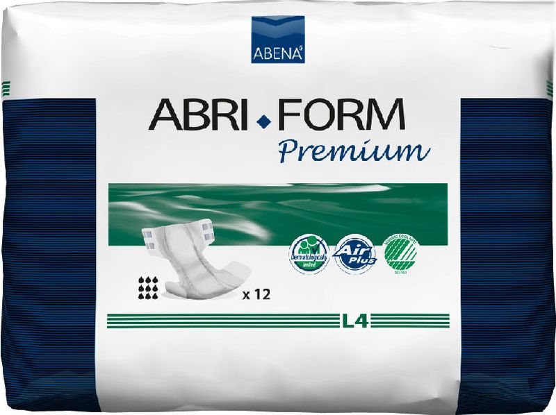 Abena Подгузники для взрослых Abri-Form Premium L4 12 шт56052 Abena Подгузники для взрослых Abri-Form Premium L4 12 шт56052Abena Подгузники для взрослых Abri-Form Premium L4, 12 шт, впитываемость 4000 г, размер 100-150 см