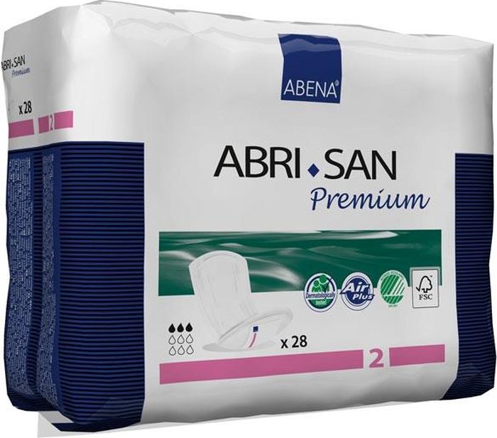 Abena Урологические прокладки Abri-San Premium 2 28 шт5010777139655 Abena Урологические прокладки Abri-San Premium 2 28 шт5010777139655Abena Урологические прокладки Abri-San Premium 2, 28 шт, впитываемость 350 г