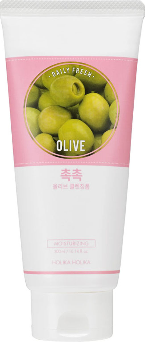 Holika Holika Очищающая пенка для лица Дэйли Фреш, олива, увлажняющая, 300 мл,FS-00897 Holika Holika Очищающая пенка для лица Дэйли Фреш, олива, увлажняющая, 300 мл,FS-00897Пенка для мягкого очищения кожи без раздражения. Средство содержит ферментированный экстракт оливы, благодаря чему активно увлажняется и омолаживаются кожа. Пенка содержит большое количество антиоксидантов и витамина Е, благодаря чему уменьшаются уже имеющиеся морщинки.