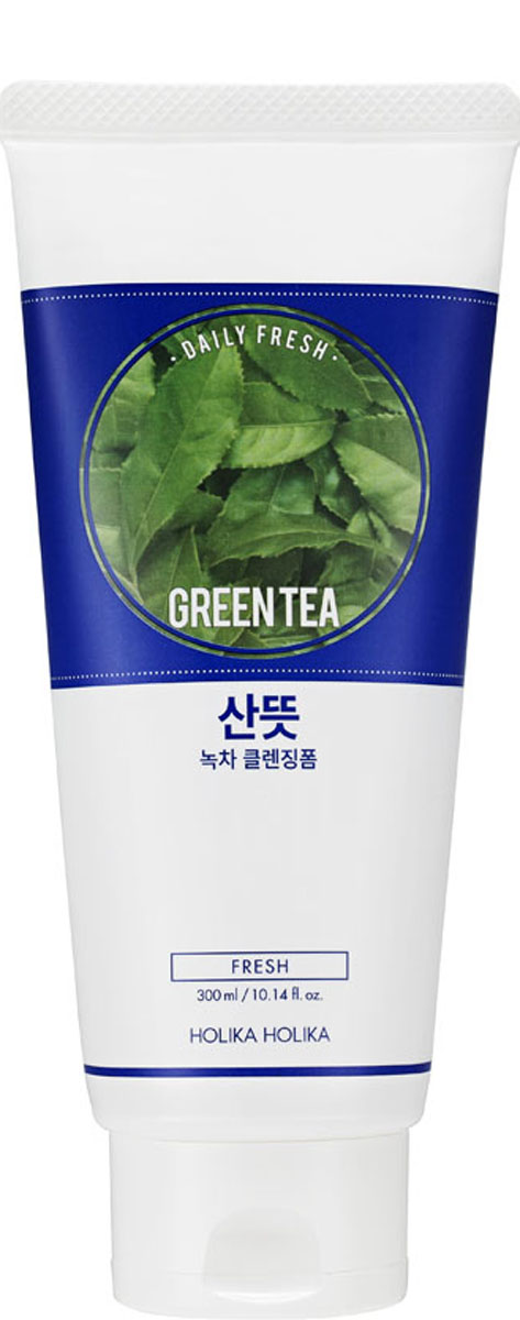Holika Holika Очищающая пенка для лица Дэйли Фреш, зеленый чай, для проблемной кожи, 300 мл,72523WD Holika Holika Очищающая пенка для лица Дэйли Фреш, зеленый чай, для проблемной кожи, 300 мл,72523WDПенка для мягкого очищения кожи без раздражения. Средство содержит ферментированный экстракт зеленого чая, благодаря чему оказывает противовоспалительное действие, уменьшает отечность. Кроме того, способствует уменьшению излишнего образования кожного себума.