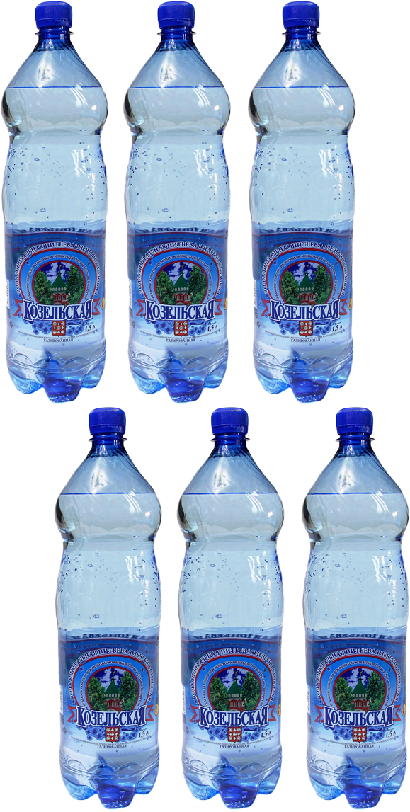 Козельская вода минеральная газированая, 6 шт по 1,5 л0120710 Козельская вода минеральная газированая, 6 шт по 1,5 л0120710Вода Козельская лечебно-столовая маломинерализованная природная сульфатная магниево-кальциевая (общая минерализация 1,4-3,1 г/л).Производство расположено в черте города Козельска, имеющего давние исторические корни, в двух километрах от одного из духовных центров православия – монастыря Оптина пустынь. Артезианская скважина для добычи минеральной воды имеет глубину 138 метров и освящена иеромонахом Оптиной пустыни Филаретом. На основании бальнеологического заключения Российского научного центра восстановительной медицины и курортологии от 30.08.06 г. № 14/274 минеральная вода Козельская показана при лечении следующих заболеваний: болезни органов пищеварения, кишечника, печени, желчного пузыря, желчевыводящих путей, поджелудочной железы, эндокринной системы, расстройства питания и нарушение обмена веществ (сахарный диабет) – уникально для данного класса минеральных вод.