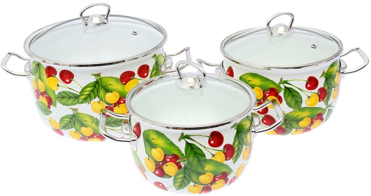 Набор кастрюль Epos Вкусняшка, с крышками, 6 предметов. 229344354 009312 Набор кастрюль Epos Вкусняшка, с крышками, 6 предметов. 229344354 009312Эмалированная посудая пригодится вам для быстрого приготовления разных типов блюд. Такая посуда подходит для домашнего и профессионального использования.Достоинства:посуда быстро и равномерно нагревается;корпус стоек к ржавчине;изделие легко отмывается в посудомоечной машине.Благодаря приятным цветам кастрюля удачно впишется в любой дизайн интерьера. Наилучшее качество покрытия достигается за счёт того, что посуда проходит обжиг при температуре до 800 градусов.Чтобы предмет сохранял наилучшие эксплуатационные свойства, соблюдайте правила ухода:избегайте ударов и падений;не пользуйтесь высокоабразивными чистящими средствами;не допускайте резких перепадов температуры.Посуда подходит для долговременного хранения пищи.