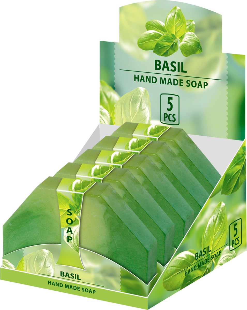 Мыло ручной работы Базилик Hand made spa collection, 80 г6000773 Мыло ручной работы Базилик Hand made spa collection, 80 г6000773Мыло из нежного природного пальмового масла содержит натуральные экстракты Ромашки Аптечной и Розмарина, имеет бодрящий аромат свежего Базилика. Специальная формула с двойным эффектом дарит Вашей коже непревзойденную гладкость и увлажнение, а неповторимый аромат заставляет забыть о проблемах.