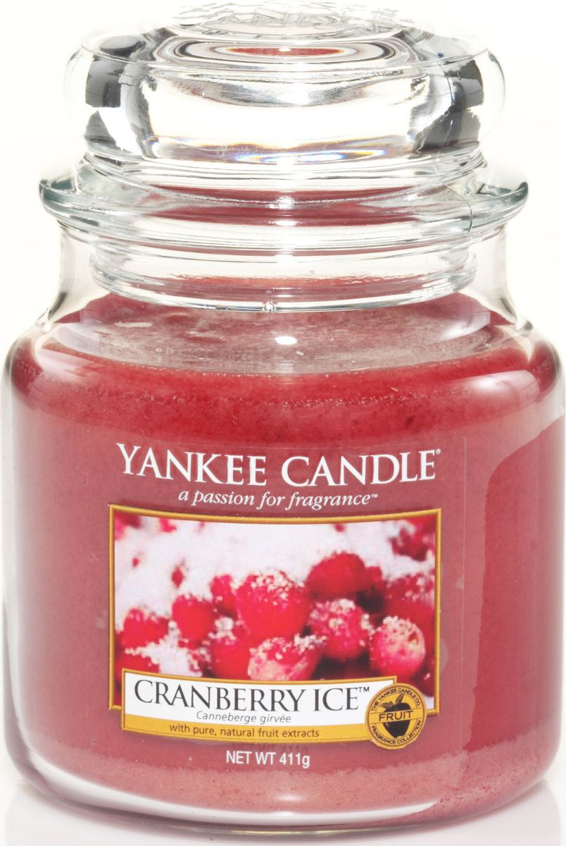 Ароматическая свеча Yankee Candle Клюква со льдом / Cranberry Ice, 65-90 ч25051 7_желтый Ароматическая свеча Yankee Candle Клюква со льдом / Cranberry Ice, 65-90 ч25051 7_желтыйЯгодный аромат с кислинкой, и вкраплениями сладких ванильных нот.Верхние ноты: КлюкваСредние ноты: МандаринБазовые ноты: Ванильный сахар