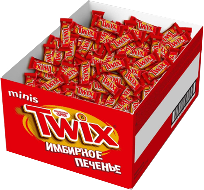 Twix Minis Имбирное печенье шоколадный батончик, 2,7 кг0120710 Twix Minis Имбирное печенье шоколадный батончик, 2,7 кг0120710Шоколадные батончики Twix Имбирное печенье Minis - это хрустящее печенье, густая карамель, смесь специй и великолепный молочный шоколад. Чаепитие с Твикс в компании коллег, друзей или родных - отличное способ провести свободное время. Сделай паузу - скушай Твикс.