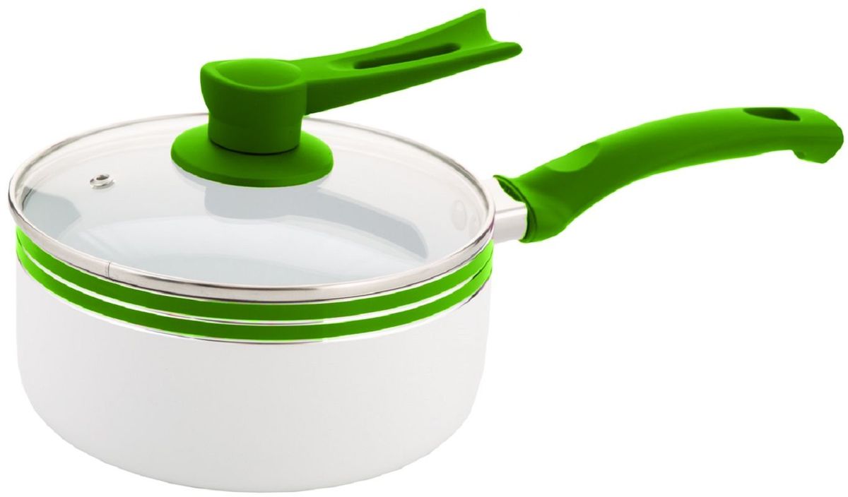 Ковш Elff Decor с крышкой, с керамическим покрытием, цвет: зеленый, 2,1 л2427012001 Ковш Elff Decor с крышкой, с керамическим покрытием, цвет: зеленый, 2,1 л2427012001Ковш Изготовлен из алюминия с керамическим покрытием внутри Ненагревающиеся силиконовые цветные ручки Стеклянная крышка Прочный и стойкий литой алюминий Подходит для использования на всех типах кухонных плит, включая индукцию Пригодна для мытья в посудомоечной машине. d.18 см Емкость- 2,1 л