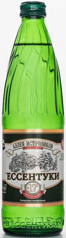Ессентуки 17, Аллея Источников, вода газированная, стекло, 0,5 л0120710 Ессентуки 17, Аллея Источников, вода газированная, стекло, 0,5 л0120710Вода минеральная природная питьевая лечебная. Вода обладает комплексным влиянием на различные функциональные системы организма, что позволяет ее использовать при различных заболеваниях пищеварения, эндокринной системы.