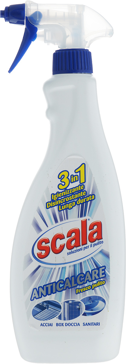 Средство для удаления известкового налета SCALA, 750 мл68/5/1 Средство для удаления известкового налета SCALA, 750 мл68/5/1Средство для удаления известкового налета SCALA в форме спрея предназначено для обработки кранов, душевых кабин, сантехники и плитки. Имеет очищающее действие и сохраняет длительный эффект от последующего образования накипи. Товар сертифицирован.
