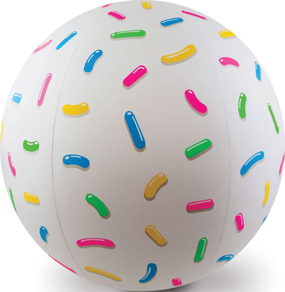 Мяч надувной BigMouth Donut Hole, 46 смBMBBDH Мяч надувной BigMouth Donut Hole, 46 смBMBBDHС надувными мячами Big Mouth вы сможете снова окунуться в атмосферу беззаботного детства. Это яркие и незаурядные изделия для детей и взрослых, которые станут достойным украшением любой пляжной вечеринки. Порадуйте себя, своих родных и друзей, устроив веселые игры на свежем воздухе: у бассейна, речки, на пруду или на берегу моря. Это прекрасная возможность разнообразить летний отдых, активно провести время и подарить своим близким незабываемые эмоции. Изделия выполнены из особо прочного винила, за счет чего обладают повышенной прочностью и износостойкостью. Благодаря улучшенной технике печати они отлично переносят длительное воздействие ультрафиолета, не теряя яркость цветов. При производстве компания уделяет пристальное внимание качеству и безопасности плавательных аксессуаров, поэтому каждый продукт проходит тщательные проверки и испытания на прочность.