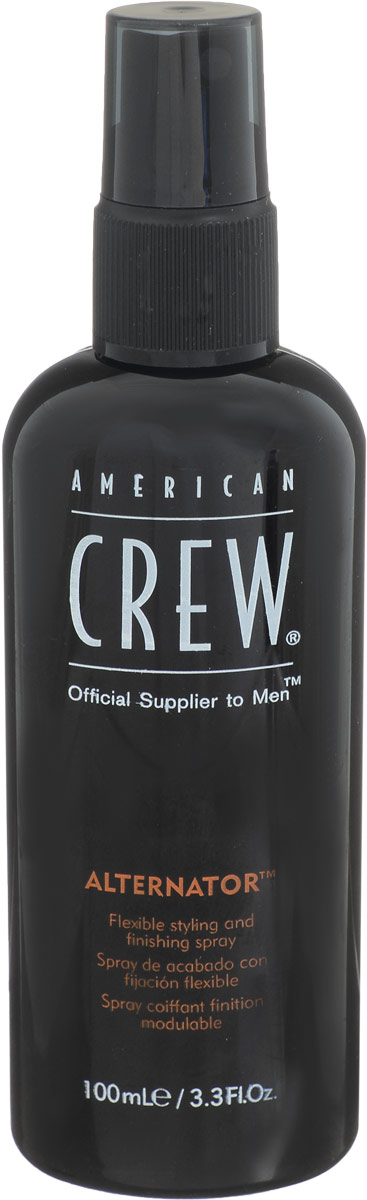 American Crew Спрей для волос Alternator 100 млFS-00897 American Crew Спрей для волос Alternator 100 млFS-00897American Crew lternator Спрей для волос разработан и создан специально для лёгкого и удобного изменения причёски в любое время дня. Данное средство быстро смывается с помощью шампуня, имеет не липкую структуру, поэтому прекрасно подходит для ежедневного применения. Спрей для волос Американ Крю Alternator предназначен для умеренной фиксации волос, что позволяет корректировать причёску прямо при помощи рук и в любой удобный момент. Особые компоненты, входящие в состав спрея American Crew Alternator придают волосам мягкость, послушность, при этом не вызывая их сухость и повреждения, не раздражая кожу головы, а также обеспечивая причёске блеск и естественный здоровый цвет.Достаточно одиночного нанесения спрея Alternator для того, чтобы выполнять необходимый рейсталинг причёски в течении дня.Степень фиксации: умеренная фиксация.Уважаемые клиенты!Обращаем ваше внимание на возможные изменения в дизайне упаковки. Качественные характеристики товара остаются неизменными. Поставка осуществляется в зависимости от наличия на складе.