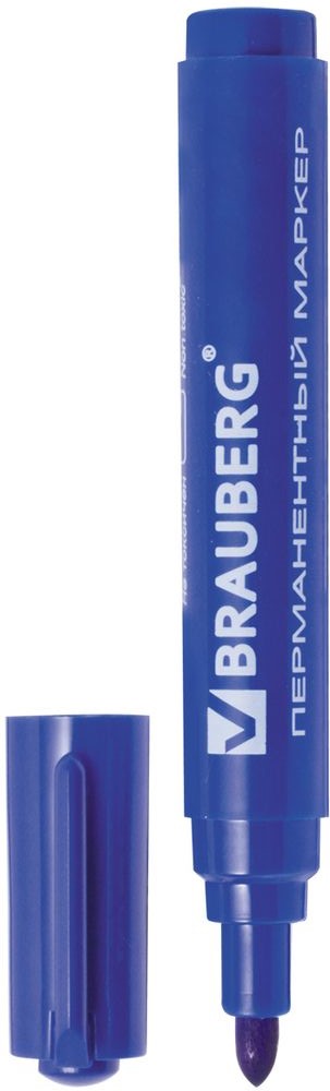 Brauberg Маркер перманентный Classic цвет синий0102016 Brauberg Маркер перманентный Classic цвет синий0102016Маркер предназначен для письма на любой поверхности. Фетровый наконечник характеризуется повышенной износостойкостью. Ширина линии письма - 3 мм. Круглый наконечник. Цвет - синий. Водостойкие чернила. Для письма на любой поверхности. Нестираемый.