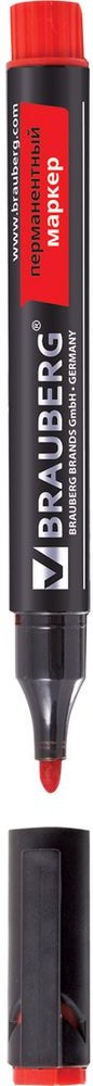 Brauberg Маркер перманентный Energy цвет красный72523WD Brauberg Маркер перманентный Energy цвет красный72523WDЦвет наконечника колпачка соответствует цвету чернил. Фетровый наконечник обладает повышенной износостойкостью и обеспечивает экономный расход чернил. Отличается продленной линией письма. Ширина линии письма - 3 мм. Круглый наконечник. Цвет - красный. Яркие, светоустойчивые чернила. Предназначен для письма на любой поверхности. Нестираемый.