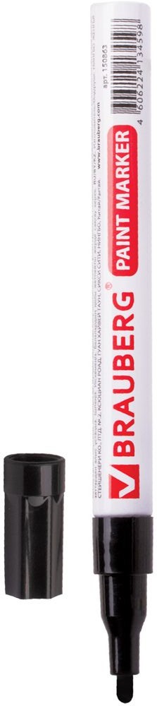 Brauberg Маркер-краска цвет черный 15086872523WD Brauberg Маркер-краска цвет черный 15086872523WDПредназначен для маркировки различных материалов в промышленных условиях: бетон, дерево, стекло, металл, резина, пластик. Пишет по сухим, влажным, жирным, грязным, ржавым поверхностям. Заправлен высококачественными стойкими чернилами с лаковым эффектом. Ширина линии письма - 1-2 мм. Прочный круглый наконечник из пористого акрила. Цвет чернил - черный. Чернила с лаковым эффектом из Великобритании компании MULTICHEM. Отличаются термо- и водостойкостью, устойчивы к выцветанию. Алюминиевый корпус. Рабочий температурный диапазон - от -15° С до +60° С.