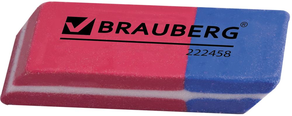 Brauberg Ластик Assistant 80 4 штFS-36052 Brauberg Ластик Assistant 80 4 штFS-36052Офисная стирательная резинка. Предназначена для стирания карандаша. Не повреждает поверхность бумаги. Обеспечивает лёгкое и чистое стирание без повреждения поверхности бумаги и без образования бумажной пыли.• Прямоугольная форма со скошенными углами. • Цвет – комбинация синего и красного. • Размер - 41х14х8 мм. • Набор - 4 штуки. • Упаковка с европодвесом.