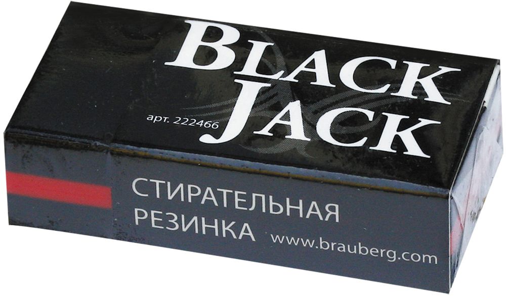 Brauberg Ластик BlackJackFS-36052 Brauberg Ластик BlackJackFS-36052Трехслойная стирательная резинка в картонном держателе, который защищает поверхность резинки от загрязнения. Обеспечивает лёгкое и чистое стирание без повреждения поверхности бумаги и без образования бумажной пыли.• Прямоугольная форма. • Цвет - чёрный с красной полосой. • Картонный держатель. • Размер - 40х20х11 мм. • Каждая резинка индивидуально упакована. • Упаковка - дисплей.