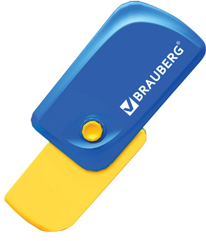 Brauberg Ластик Delta72523WD Brauberg Ластик Delta72523WDЭксклюзивная стирательная резинка в пластиковом корпусе с резиновой кнопкой и выкидным механизмом. Резинка обеспечивает лёгкое и чистое стирание без повреждения поверхности бумаги и без образования бумажной пыли.• Прямоугольная форма. • Цвет резинки и корпуса - ассорти. • Размер - 1,8х3,3х6 см. • Выкидной механизм. • Яркий пластиковый корпус с резиновой кнопкой. • Отверстие для ношения на шнурке. • Упаковка - дисплей. • Поставляется в нескольких вариантах цвета (без возможности выбора).