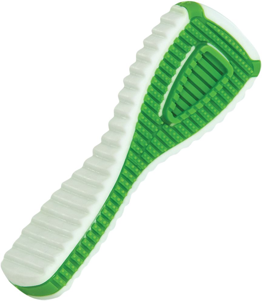 Игрушка для собак Petstages Finity Dental Chew. Зубная щетка, маленькая0120710 Игрушка для собак Petstages Finity Dental Chew. Зубная щетка, маленькая0120710Игрушка Petstages Finity Dog Chew разработана для удовлетворения естественного жевательного инстинкта собаки. Инновационная и прочная игрушка, использование которой способствует здоровью полости рта собаки и занимает собаку надолго. Игрушка – аналог зубной щетки помогает чистить зубы, пока собака жует. Ребристые текстуры со всех сторон игрушки помогают удалять зубной налет и осуществляют массаж десен. Игра как способ предотвратить проблемы с зубами и деснами. Игрушка со свежим ароматом ванили.
