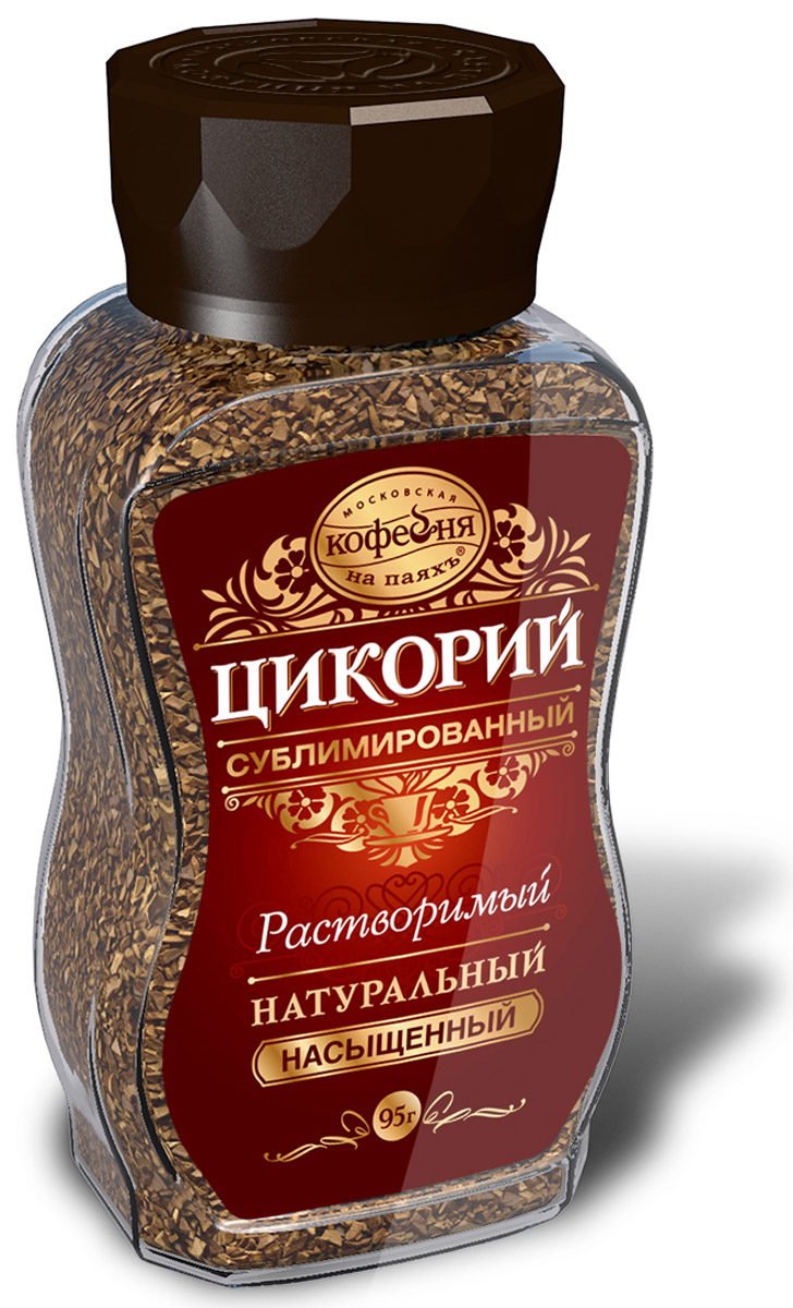 Московская кофейня на паяхъ Насыщенный цикорий натуральный сублимированный, 95 г0120710 Московская кофейня на паяхъ Насыщенный цикорий натуральный сублимированный, 95 г0120710Тем, кто предпочитает напиток с крепким, насыщенным вкусом, понравится НАСЫЩЕННЫЙ сублимированный Цикорий. Плотная обжарка придает ему интенсивный вкус и аромат.