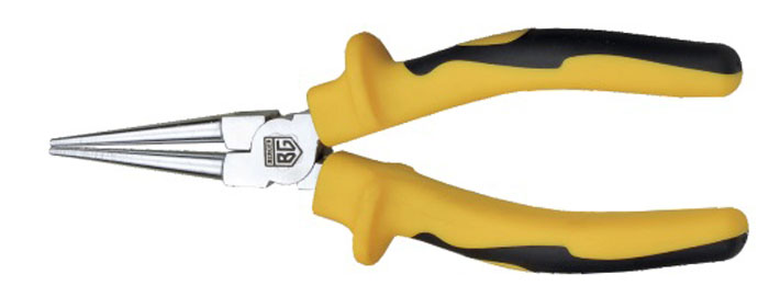 Круглогубцы Berger, 150 мм. BG11621690066 Круглогубцы Berger, 150 мм. BG11621690066Круглогубцы 150 мм BERGER BG1162 CR-V, Твердость элементов шарнира HRC40-48, Твердость режущих кромок губок HRC 55-62