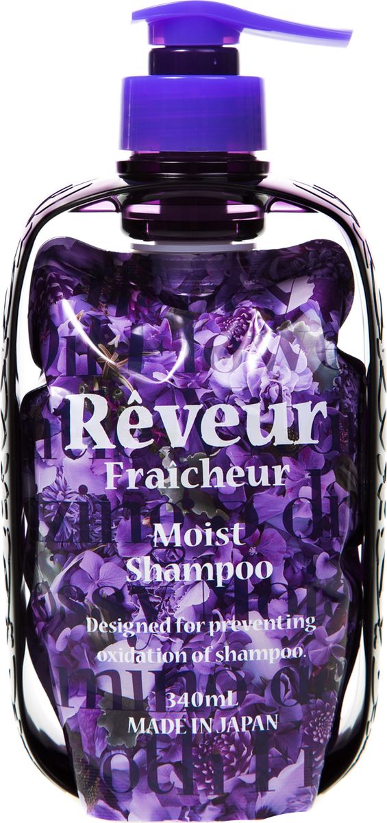 Reveur Fraicheur Moist Живой Бессиликоновый шампунь для увлажнения волос, 340 млMP59.4D Reveur Fraicheur Moist Живой Бессиликоновый шампунь для увлажнения волос, 340 млMP59.4DReveur Fraicheur Moist – первый в мире живой бессиликоновый шампунь в вакуумной бескислородной упаковке, которая сохраняет натуральные компоненты в неизменном виде от первого и до последнего применения. Запатентованная упаковка не пропускает кислород, поэтому природные ингредиенты не окисляются и сохраняют 100% своих свойств. В уникальный состав входят: аминокислоты, натуральный цветочный мед, витамин В, масло шиповника, виноградных косточек, рисовых отрубей, семян баобаба и аргановое масло. Эфирные масла цветов розы и мимозы не только увлажняют волосы и дарят им блеск, но и создают 100% натуральный цветочный аромат. Не содержит силикон. Рекомендуется для: - Глубокого увлажнения сухих волос- Придания волосам шелковистости и блеска- Разглаживания пушащихся волос- Возвращения естественной упругости волосРекомендуется использовать вместе с кондиционером Reveur Fraicheur Moist. Способ применения: нанести на влажные волосы массажными движениями, вспенить, смыть водой. Инструкция по сбору упаковки: вытащите вакуумную упаковку из диспенсера и снимите с него защитную пленку, закрепите вакуумную упаковку в диспенсере, вставьте помповый механизм через отверстие в диспенсере в вауумную упаковку, плотно закрутите колпачок по часовой стрелке, поверните носик против часовой стрелки до поднятия вверх, нажимайте на носик, чтобы получить средство. Способ хранения: хранить в недоступном для детей месте.