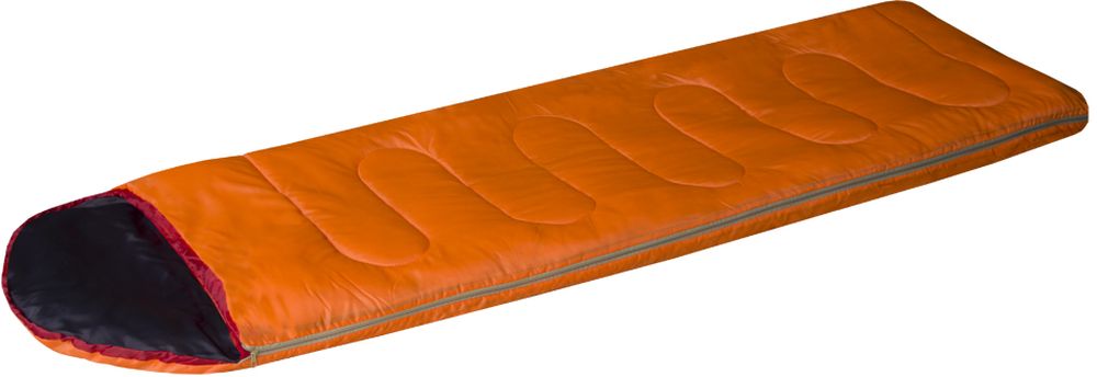Спальный мешок-одеяло Prival Camp Bag, цвет: оранжевый, черный, правосторонняя молния010-01199-23 Спальный мешок-одеяло Prival Camp Bag, цвет: оранжевый, черный, правосторонняя молния010-01199-23Спальный мешок Сamp bag (Prival) – недорогая, качественная модель из серии спальных мешков выпускаемых под товарным знаком Prival. Данная модель прекрасно подойдет любителям активного отдыха в летнее время. Спальный мешок Сamp bag представляет собой удобное комфортное одеяло средних размеров с подголовником. Компактно упаковывается, имеет малый вес.Верхняя температура комфорта, °С:+22Нижняя температура комфорта, °С:+17Нижняя экстримальная температура, °С :+10 Характеристики:Тип спального мешка: Одеяло с подголовникомМатериал внешней ткани: ПолиэстрМатериал внутренней ткани: НейлонНаполнитель: файберпластДлина: 220 смШирина: 75 смВес: 1,1 кгУпаковка: Упаковочный мешокРазмеры в свернутом виде (ДхШхВ): 35 х 25 см.