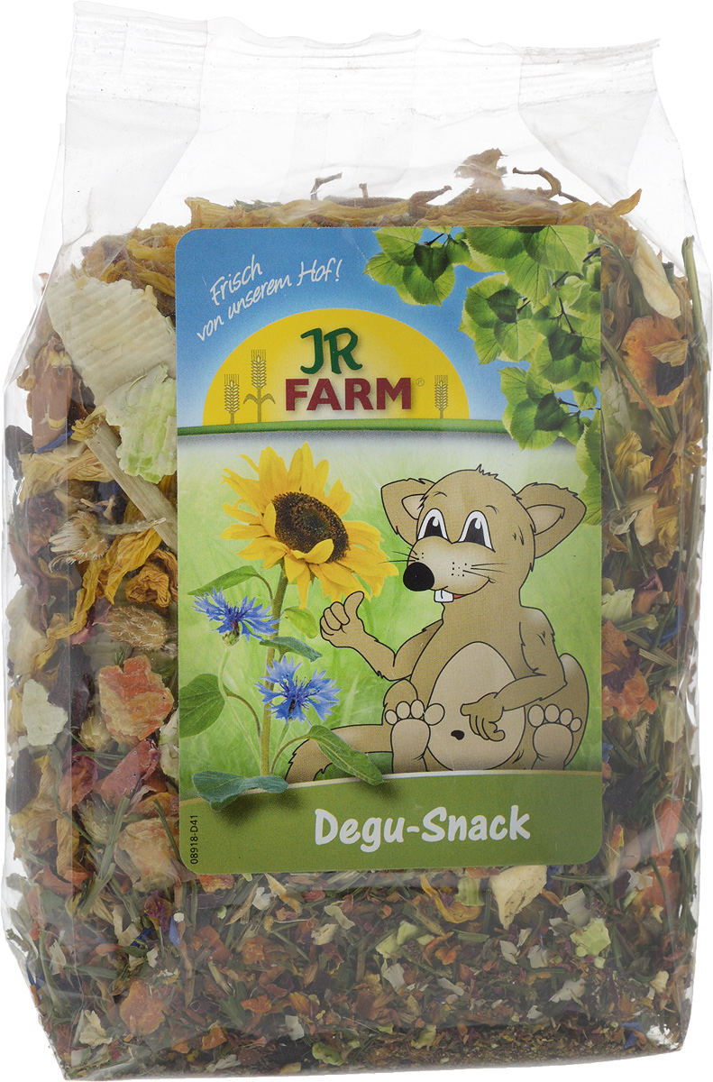 Лакомство для дегу JR Farm, 100 г0120710 Лакомство для дегу JR Farm, 100 г0120710Натуральное лакомство JR Farm - это высококачественное питательное лакомство разработанное специально для дегу. Продукт включает огромное разнообразие сушеных растительных веществ, благодаря чему лакомство гармонично дополнит основной рацион грызуна необходимым количеством веществ для поддержания здоровья и отличного настроения. Кроме того данный продукт включает вещества насыщенные натуральными жирами и маслами которые позаботятся об улучшении шерстного покрова, придадут ему естественный блеск и природную шелковистость.Грызуны достаточно требовательные животные, в следствии ограничения их места обитания клеткой они нуждаются в большем количестве питательных элементов чем вольно гуляющие питомцы. Без добавления сахара!Товар сертифицирован.