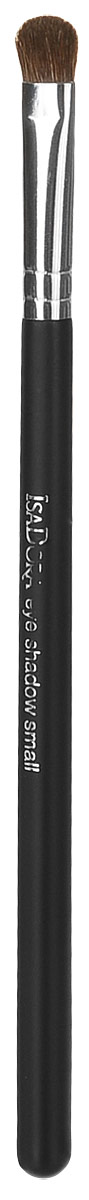 Isa Dora Кисть для теней Eye Shadow Brush Small, малая1301210 Isa Dora Кисть для теней Eye Shadow Brush Small, малая1301210Малая кисть для теней IsaDora Eye Shadow Brush Small предназначена для точного и аккуратного нанесения теней на небольшие участки век, прорисовки мелких штрихов и тонких линий, а также точного нанесения теней при создании макияжа глаз. Форма кисти позволяет проводить изящные линии и делать тонкие деликатные штрихи. Кисть изготовлена из натурального волоса, стерилизована. Длинная профессиональная ручка выполнена из высококачественного пластика.Товар сертифицирован.