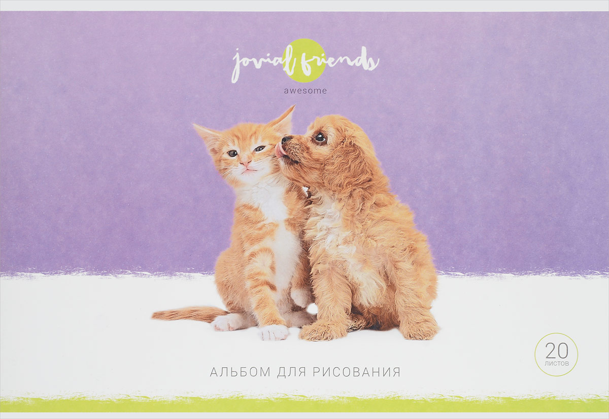 ArtSpace Альбом для рисования Jovial Friends 20 листов72523WD ArtSpace Альбом для рисования Jovial Friends 20 листов72523WDАльбом для рисования ArtSpace непременно порадует маленького художника и вдохновит его на творчество.Высокое качество бумаги позволяет карандашам, фломастерам и краскам ровно ложиться на поверхность и не растекаться по листу. Способ крепления - скрепки.Занимаясь изобразительным творчеством, ребенок тренирует мелкую моторику рук, становится более усидчивым и спокойным и, конечно, приобщается к общечеловеческой культуре.
