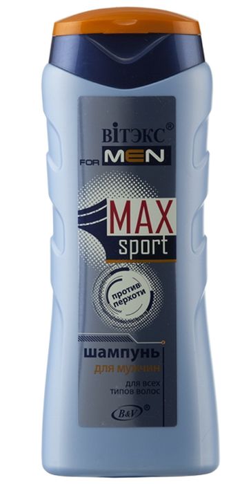 Витэкс For Men Max Sport Шампунь для всех типов волос, 250 млV-550 Витэкс For Men Max Sport Шампунь для всех типов волос, 250 млV-550Назначение: Все типы волосЛиния: MAXsportдля всех типов волосШампунь для настоящих мужчин, сочетающий в себе инновационные решения для волос и кожи головы.Глицин, таурин и креатин помогают восстановить структуру волос, сделать их более сильными и крепкими и защитить от выпадения, освежают и укрепляют волосы.Zn пиритионат препятствует образованию перхоти.Комплекс целебных трав питает луковицы и восстанавливает структуру волос.