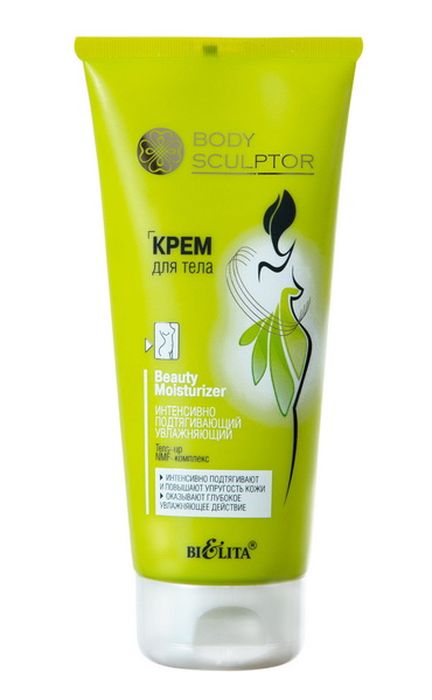 Белита Крем для тела BeautyMoisturizer нтенсивно подтягивающий Увлажняющий туба Body Sculptor, 200 млВ-1112 Белита Крем для тела BeautyMoisturizer нтенсивно подтягивающий Увлажняющий туба Body Sculptor, 200 млВ-1112Применение крема обеспечивает полноценное увлажнение в течение всего дня. Благодаря натуральному увлажняющему фактору (NMF-комплекс) крем убирает ощущение сухости и «стянутости», защищает кожу от неблагоприятных факторов, приводящих к преждевременному старению. Входящий в состав препарата инновационный компонент Tens-up улучшает синтез коллагена, что позволяет значительно сократить вероятность появление растяжек, оказывает выраженный эффект подтягивания. При регулярном применении крема кожа становится заметно более упругой и гладкой.