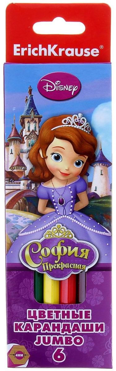Disney Набор карандашей Принцесса София 6 цветов72523WD Disney Набор карандашей Принцесса София 6 цветов72523WDИзделия данной категории необходимы любому человеку независимо от рода его деятельности. У нас представлен широкий ассортимент товаров для учеников, студентов, офисных сотрудников и руководителей, а также товары для творчества.