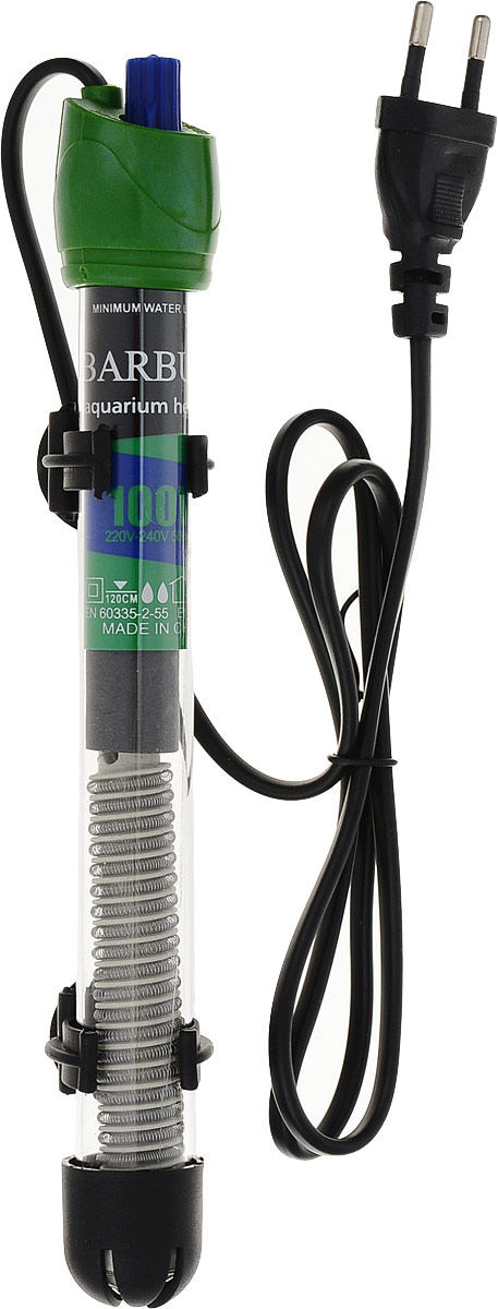 Обогреватель для аквариума Barbus HL-100W, стеклянный, с терморегулятором, 100 Вт0120710 Обогреватель для аквариума Barbus HL-100W, стеклянный, с терморегулятором, 100 Вт0120710Обогреватель для аквариума Barbus HL-100W оснащен легкой и точной регулировкой температуры. Термостат поддерживает заданную температуру. Нагревательный элемент имеет высокую эффективность. Колба выполнена из высококачественного кварцевого стекла. Для полного погружения. Изделие крепится при мощи двух присосок на стенку аквариума. В комплект входит инструкция по эксплуатации. С таким обогревателем ваш уход за жителями аквариума станет еще приятнее и проще.Мощность: 100 Вт.Напряжение: 220-240 В. Частота: 50/60 Гц.Рекомендуемый объем аквариума: 90-120 л.Диапазон температуры эксплуатации: 20-32°C. Уважаемые клиенты! Обращаем ваше внимание на возможные изменения в цвете некоторых деталей товара. Поставка осуществляется в зависимости от наличия на складе.