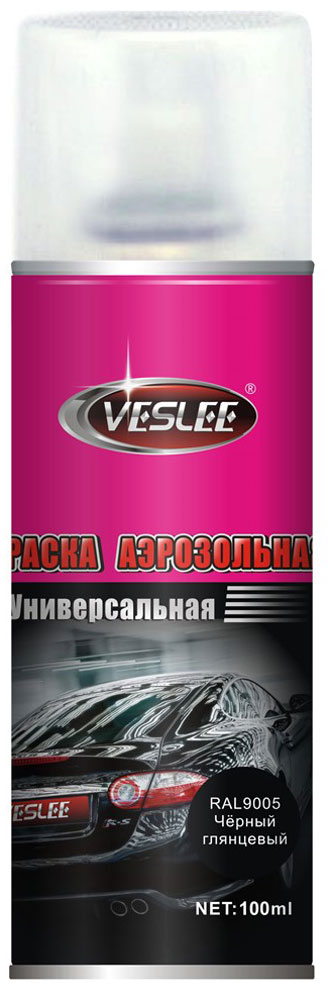 Краска аэрозольная Veslee, цвет: черный глянцевый, 100 млRC-100BWC Краска аэрозольная Veslee, цвет: черный глянцевый, 100 млRC-100BWCПредназначается для высококачественного окрашивания поверхностей, сделанных из дерева, металла и пластика. Идеальна для окрашивания автомобилей, мотоциклов, различного оборудования, приборов, мебели и прочего. Имеет широчайшую палитру цветов и форм. Такая краска не желтеет и не выцветает, то есть является атмосферостойкой. Акриловые краски могут быть использованы как для полного окрашивания, так и для подкрашивания. Прекрасно подходят не только для транспортных средств, но и для любого другого оборудования, такого как кухонное, например. Они могут успешно использованы для декорирования различных деталей интерьера и разных поверхностей не только в быту, но и в офисе или магазине. Аэрозольная краска на акрилово-эпоксидной основе является наиболее экономичным вариантом. Являются универсальными - они годятся как для наружных, так и для внутренних работ, устойчивы к неблагоприятным атмосферным явлениям, не выцветают и не желтеют со временем. Такие краски благодаря своим уникальным свойствам надежно защищают поверхности от окисления и ржавчины и вполне пригодны как для полного окрашивания поверхностей, так и для частичного. Весьма положительным качеством, которым обладают акриловые краски, является то, что они не содержат свинца и ртути. Срок годности 5 лет.