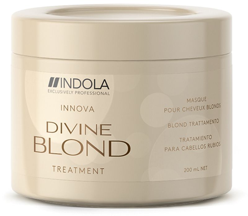 Indola Divine Blond Восстанавливающая Маска для Светлых Волос, 200 млFS-00897 Indola Divine Blond Восстанавливающая Маска для Светлых Волос, 200 млFS-00897Придает волосам здоровый вид и блеск. Комплекс Blonde&Force восстанавливает внутреннюю структуру волос, уменьшает их ломкость.