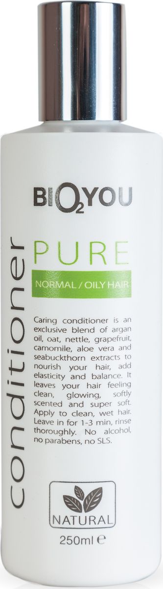 BIO2You Кондиционер Pure для нормальных волос, 250 млSatin Hair 7 BR730MN BIO2You Кондиционер Pure для нормальных волос, 250 млSatin Hair 7 BR730MNНежный кондиционер с облепихой питаeт волосы, пpидает волосам блеск и ощущение чистоты, делает волосы мягкими и шелковистыми. Нанести на чистые, влажные волосы, через 1-3 минут тщательно промыть. Не содержит спирта, парабенов и SLS.