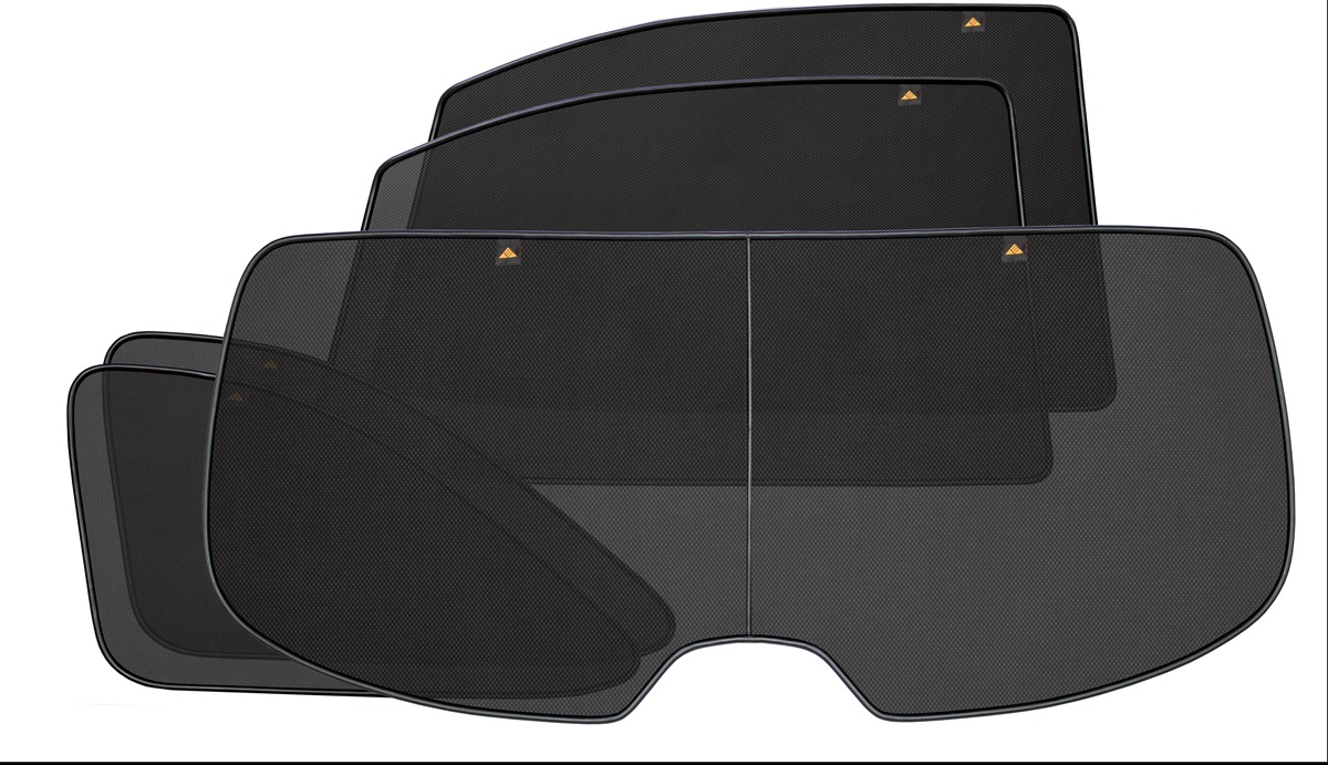 Набор автомобильных экранов Trokot для VW Touran 2 (2010-2015), на заднюю полусферу, 5 предметовTR0090-12 Набор автомобильных экранов Trokot для VW Touran 2 (2010-2015), на заднюю полусферу, 5 предметовTR0090-12Каркасные автошторки точно повторяют геометрию окна автомобиля и защищают от попадания пыли и насекомых в салон при движении или стоянке с опущенными стеклами, скрывают салон автомобиля от посторонних взглядов, а так же защищают его от перегрева и выгорания в жаркую погоду, в свою очередь снижается необходимость постоянного использования кондиционера, что снижает расход топлива. Конструкция из прочного стального каркаса с прорезиненным покрытием и плотно натянутой сеткой (полиэстер), которые изготавливаются индивидуально под ваш автомобиль. Крепятся на специальных магнитах и снимаются/устанавливаются за 1 секунду. Автошторки не выгорают на солнце и не подвержены деформации при сильных перепадах температуры. Гарантия на продукцию составляет 3 года!!!
