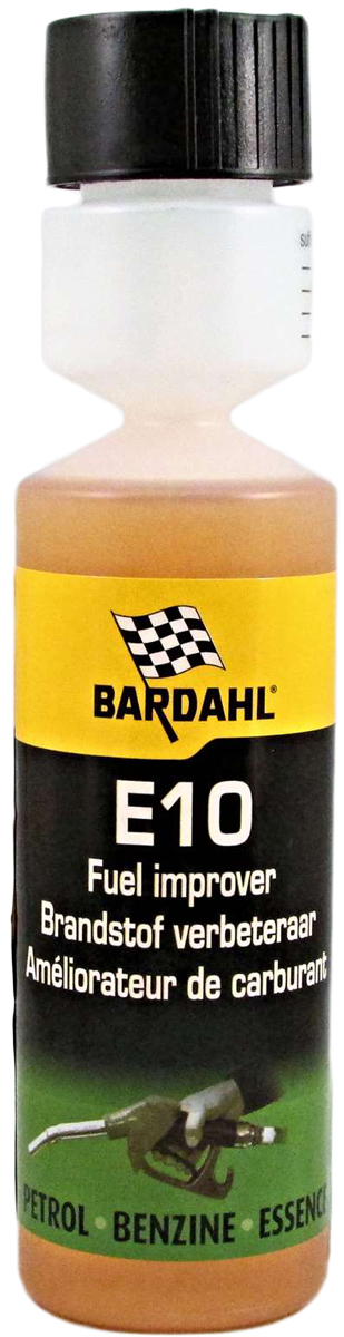 Добавка многофункциональная Bardahl Е10 - Fuel Improver, стабилизирующая, в бензин, 250 млS03301004 Добавка многофункциональная Bardahl Е10 - Fuel Improver, стабилизирующая, в бензин, 250 млS03301004Предназначена в качестве профилактической меры для тех, кто в будущем хочет исключить проблемы с компонентами топливной системы. Спецификации:- Снижает расход топлива.- Мягко очищает топливную систему.- Мерный стаканчик в комплекте.