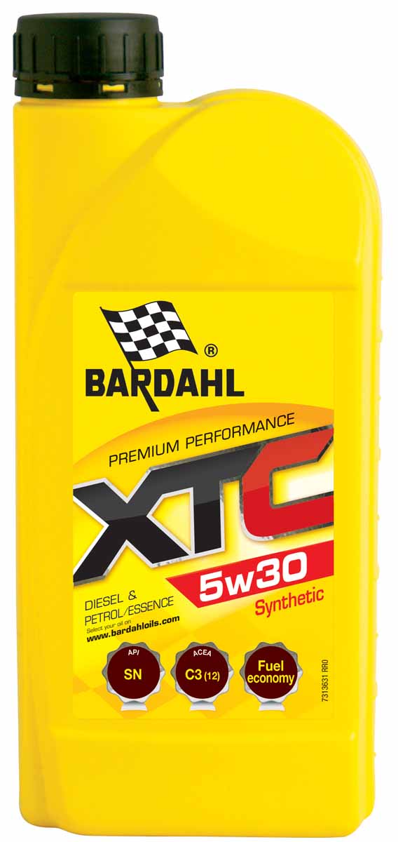 Масло моторное Bardahl XTС, НС-синтетическое, 5W-30, 1 лS03301004 Масло моторное Bardahl XTС, НС-синтетическое, 5W-30, 1 лS03301004Высококачественное полусинтетическое моторное масло для бензиновых и дизельных двигателей, с турбонаддувом или без. Расширенный интервал замены масла. Отличная защита при холодном запуске и в любых скоростных режимах. Bardahl XTC 10W40 можно использовать круглый год. Очень хорошая текучесть при низкой температуре. ACEA A3/B4 (12) API SL/CF OEM MB 229.1, 502.00/505.00