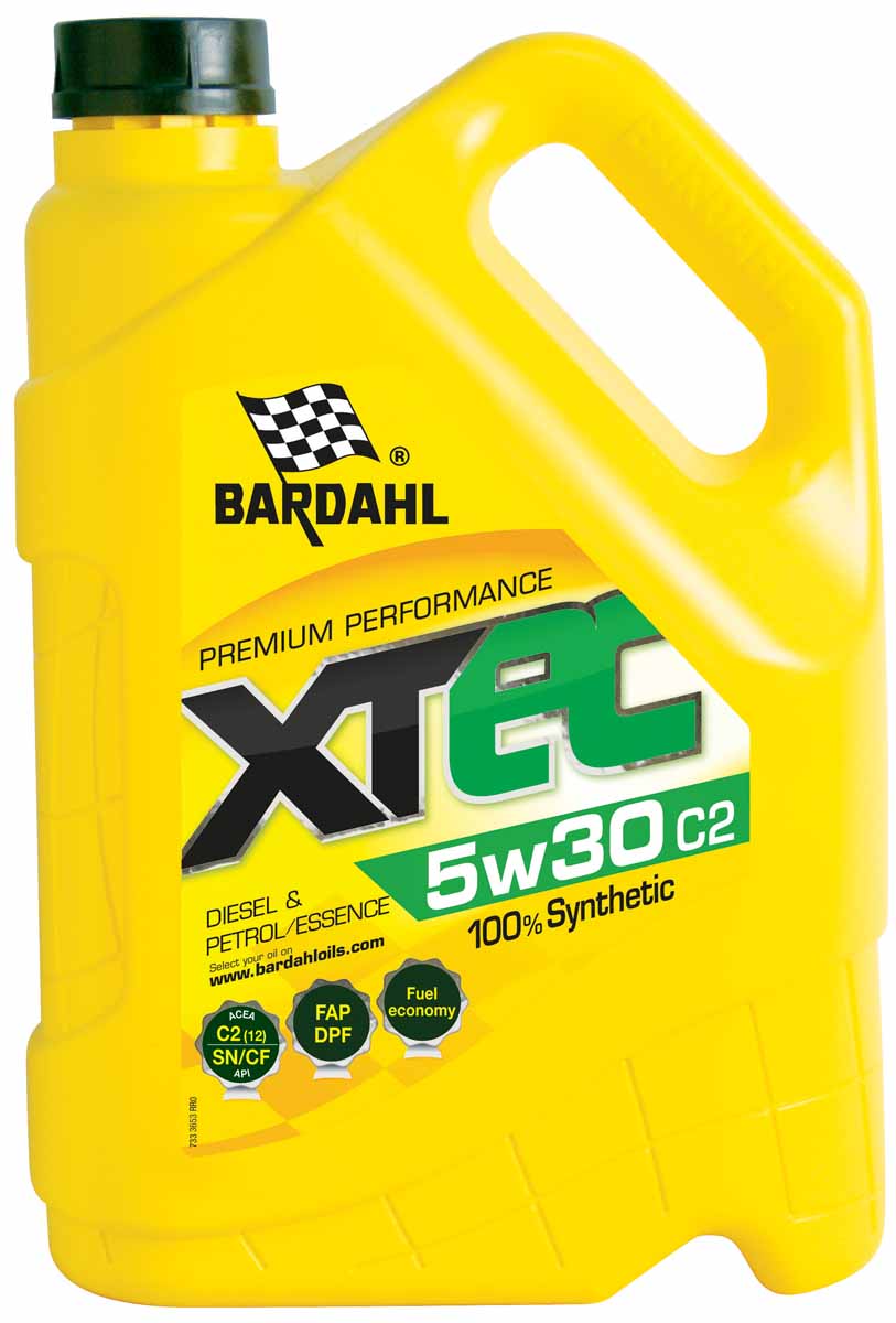 Масло моторное Bardahl XTEC, синтетическое, 5W-30, 5 л. 36533кн12-60авц Масло моторное Bardahl XTEC, синтетическое, 5W-30, 5 л. 36533кн12-60авц100% Синтетическое моторное масло для экономии топлива, Low SAPS специально разработано для автомобилей, оснащенных сажевым фильтром (DPF), соответствующих Евро IV и V нормам. Bardahl XTC С3 5W30 имеет высокое HTHS, гарантирующие отличную защиту. Особенно подходит для последнего поколения двигателей BMW, MERCEDES, PORSCHE, VW, Audi, Seat, Skoda дизельных и бензиновых, требующих смазки ACEA C3. ACEA C3 OEM VW 504.00/507.00, MB 229.51,BMW LL-04, Porsche C30
