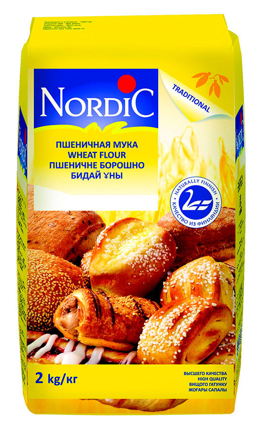 Nordic мука пшеничная, 2 кг0120710 Nordic мука пшеничная, 2 кг0120710Мука Nordic пшеничная 2 кг. Высококачественная пшеничная мука Nordic отлично подходит для выпечки хлеба, изделий из дрожжевого и слоеного теста, печенья, кексов и тортов.