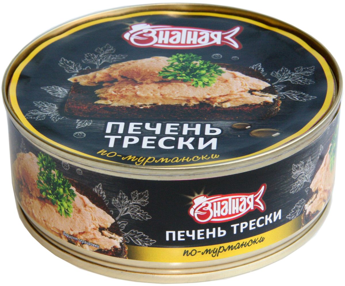 Знатная рыба Печень трески по-мурмански, 240 г0120710 Знатная рыба Печень трески по-мурмански, 240 г0120710Печень из самороженного сырья. Сырье вылавливается на собственых судах.