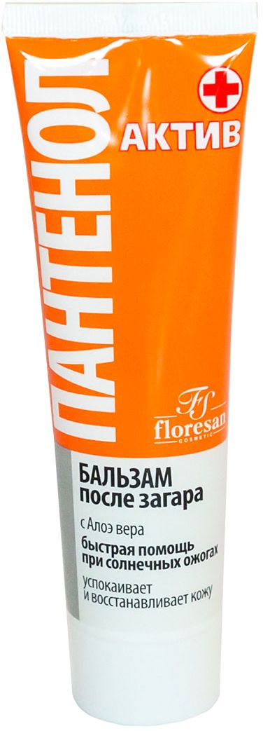 Floresan Пантенол Бальзам после загара Пантенол актив, 100 млFS-00897 Floresan Пантенол Бальзам после загара Пантенол актив, 100 млFS-00897Floresan Пантенол Бальзам после загара Пантенол Актив 100 мл Благодаря содержанию Д-пантенола бальзам Пантенол актив способствует восстановлению кожных покровов после интенсивного воздействия солнечных лучей. Экстракт алоэ вера прекрасно успокаивает, интенсивно увлажняет, питает и смягчает чувствительную и поврежденную кожу.