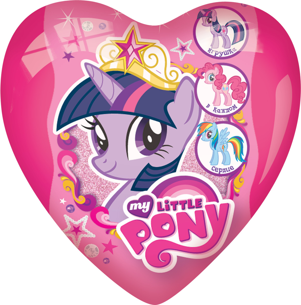 My Little Pony фруктовое драже с игрушкой, 20 г0120710 My Little Pony фруктовое драже с игрушкой, 20 г0120710Пластиковые сердца представляют собой фигурную капсулу, состоящую из 2 половинок. В капсулу вкладываются: 3D игрушка в отдельном пакете или капсуле с лифлетом, драже.